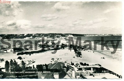 Die zwei Buchten Sandbänke Poole Dorset RP Vintage Postkarte S08