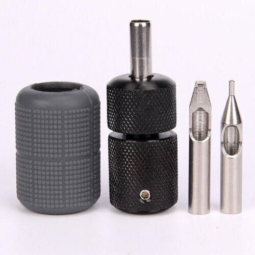 Kit de ametralladora de tatuaje giratorio revestimiento sombreador con punta de agarre suministro de aleación de aluminio - Imagen 3 de 10