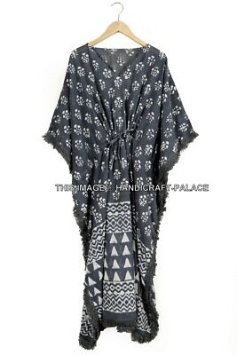 Tunic D'été Anokhi 100% Coton - Imprimé Floral Main - Taille M - Neuf Avec étiquettes