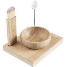 Kiehl's Skincare Spa Mask Message Shaving Tool Set Bamboo Set with Bowl Brush