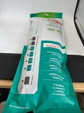 Simply Conserve - 7 Outlet Advanced Power Strip Energy Saving - 125 VAC 15A