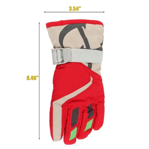 Child Kids Boys Girls Ski Gloves Winter Waterproof Thermal Warm Ski Snow Gloves - Picture 3 of 16