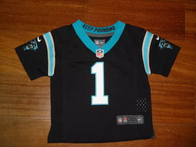 Infant Nike Cam Newton Carolina Panthers Black Team Color Game Jersey 12M -  24M