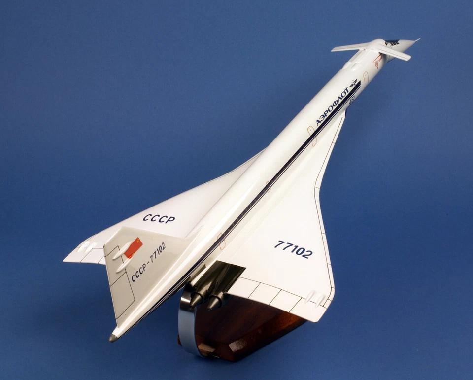 Tupolev Tu - 144 Aeroflot CCCP Riesig 1:100/ Avion / YAKAiR  Woodmodel Aircraft