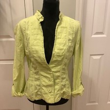 Chico  s 100 Linen Blazer/ Cardigan- Size 2 L 