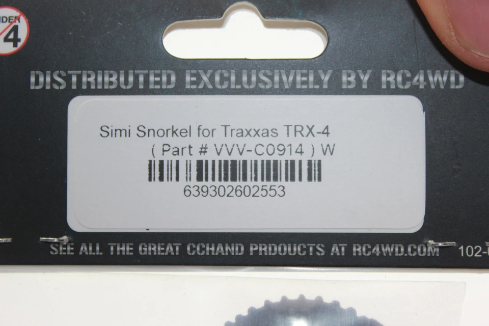 RC4WD RC4VVVC0914 Simi Snorkel for Traxxas TRX-4 NEU in OVP - Bild 2 von 4