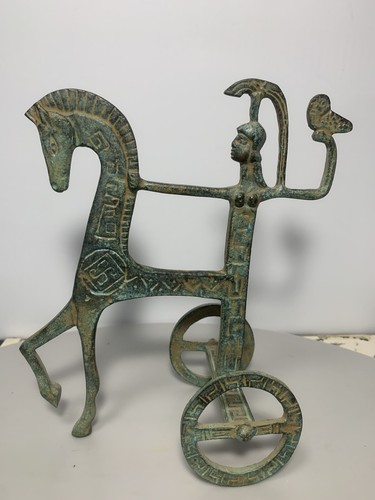 Etruscan Horse Chariot Vintage From Greece - Picture 6 of 7