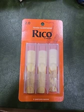 Rico Tenor Saxophone #2 Strength 3-Pack, New,  Bamboo, Band Instrument