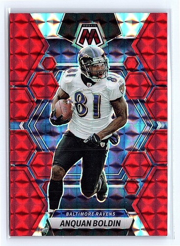 2023 Panini Mosaic Anquan Boldin Red Mosaic #18 - Baltimore Ravens