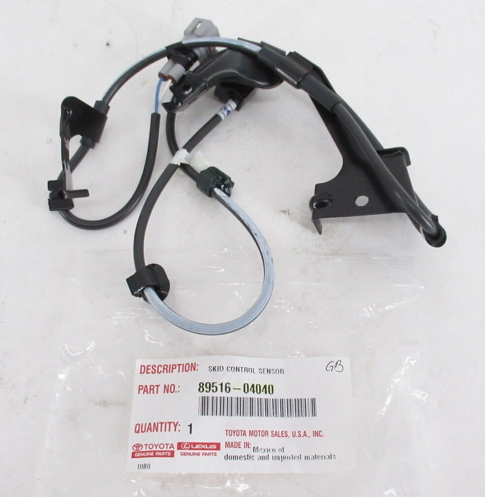 ao Genuine OEM Toyota 89516-04040 Driver Front ABS Sensor Wire