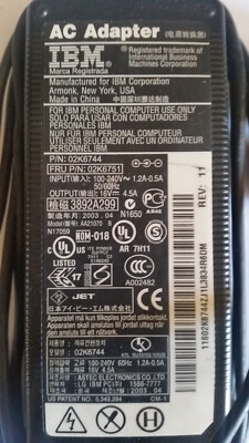 Cargador Original Ibm 16v 4.5a 02k6749 02k6750 02k6756 | Meses sin interés