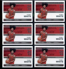 LOT OF (6) COBY WHITE 2019/20 CONTENDERS #7 DRAFT CLASS OF 2019 ROOKIE RC FC4153