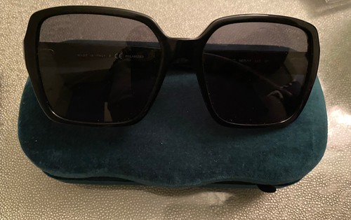 CHANEL 5408 c.888/T8 Square Black Dark Gray Polarized Sunglasses 56-17-140