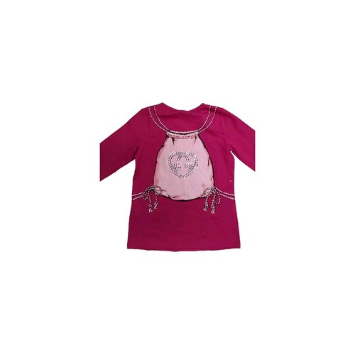 NWT NEW Gucci girls purple fuchsia graphic print tote back logo T-shirt 6y 12y - Picture 3 of 3
