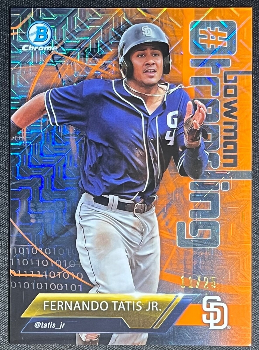 その他 2018 Bowman Fernando Tatis Jr. orange 25 FERNANDO TATIS Jr 2018 Bowman Chrome Orange Mega refractor