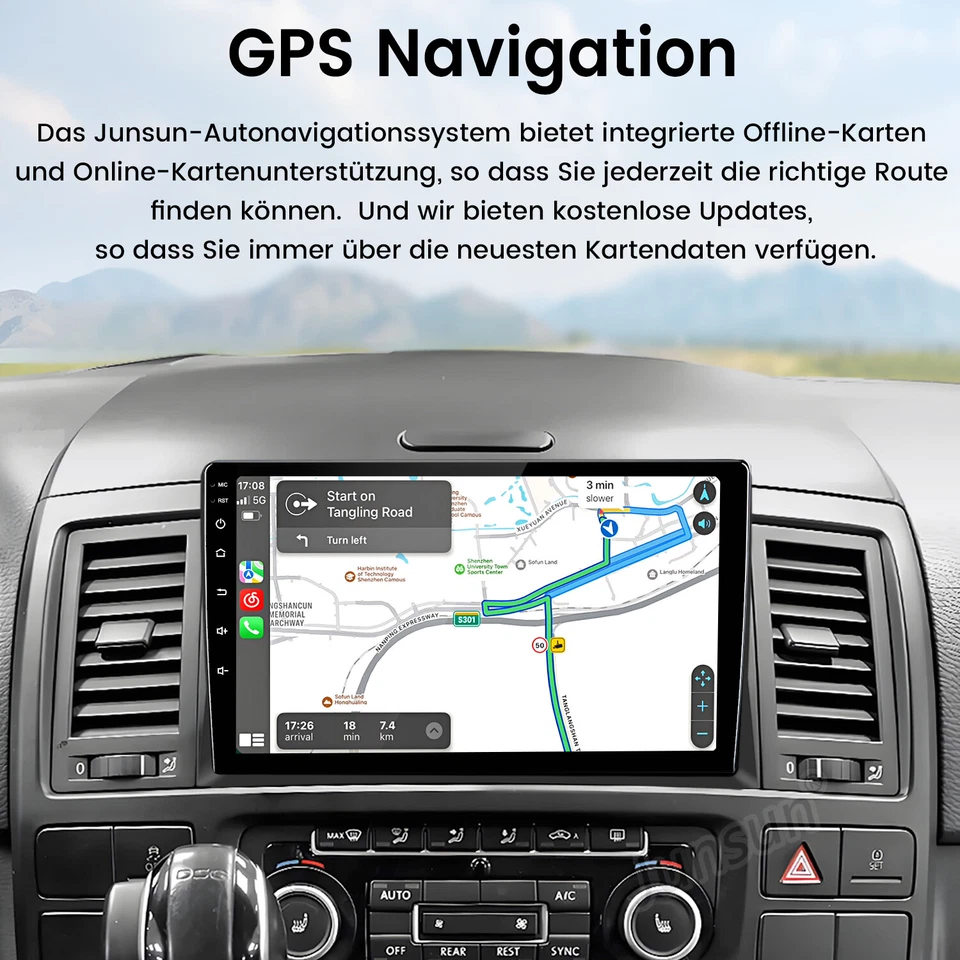 Für VW T5 Multivan Transporter DAB+ Android 14 Autoradio Carplay GPS Navi RDS BT - Bild 4 von 4