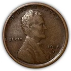 1916-S Lincoln Wheat Cent Extremely Fine XF Coin #6924