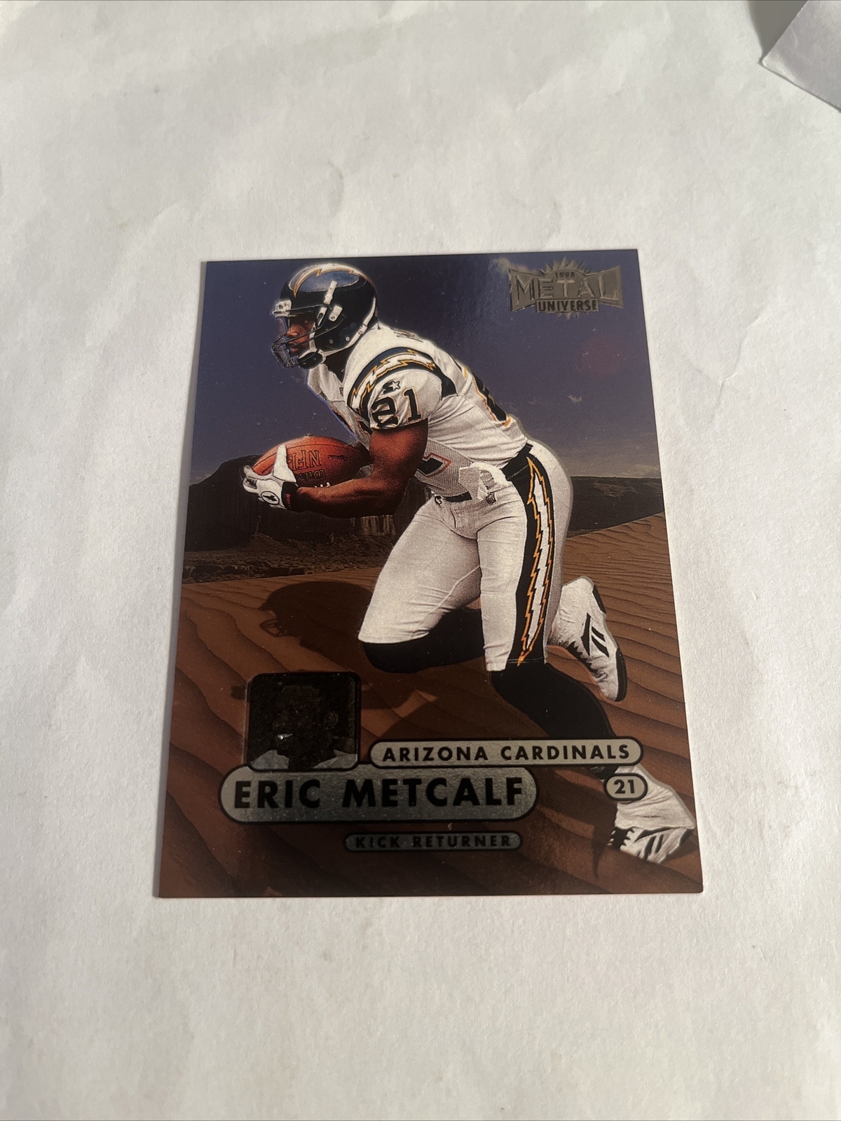 1998 Fleer Metal Universe Eric Metcalf #164 San Diego Chargers Arizona Cardinals