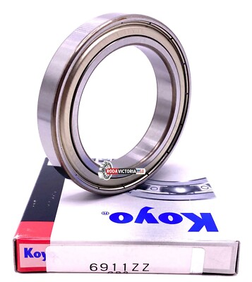 KOYO Japan 6911 ZZ Deep Groove Ball Bearing, Metal Shielded 61911