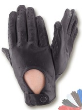 Men's driving gloves. Handmade. Genuine Italian lambskin leather.