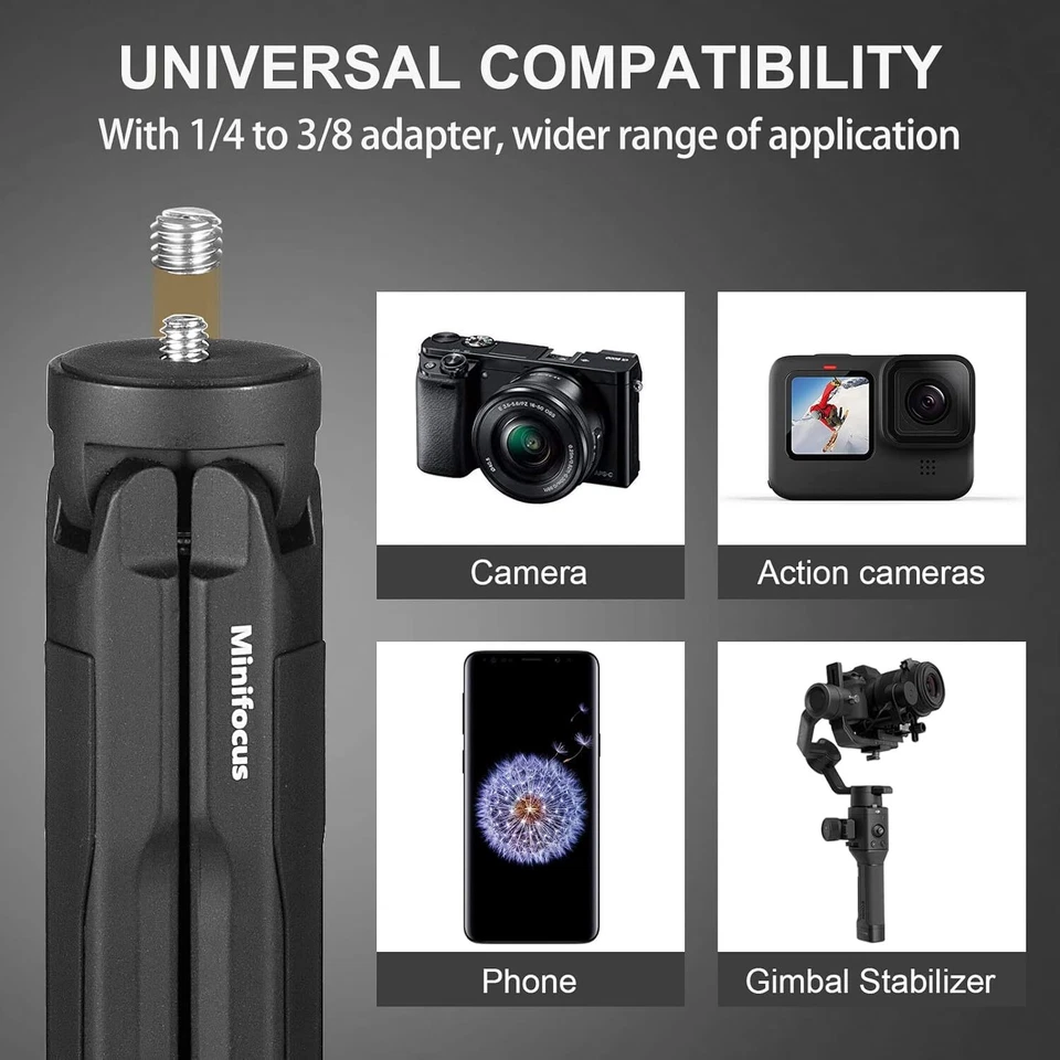 Aluminum Mini Tripod Stand Handheld for Gimbal Stabilizer DSLR Camera Monopod - Bild 3 von 4