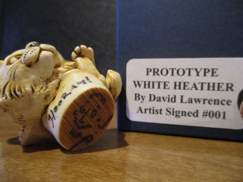 PROTOTIPO Harmony Kingdom Gato Brezo Blanco en Bota Hecho en el Reino Unido Caja Estatuilla - Imagen 5 de 5