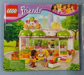 LEGO FRIENDS HEARTLAKE JUICE BAR 41035 COMPLETE SET WITH BOX & MINI FIGURES