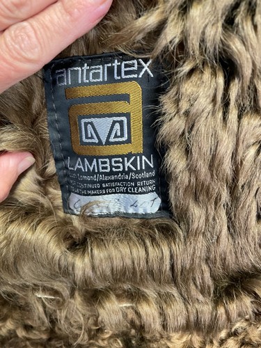 Women's Vintage Lambskin Antartex Medium Size Coat Fully Lined With Lamb Wool - 第 4/13 張圖片