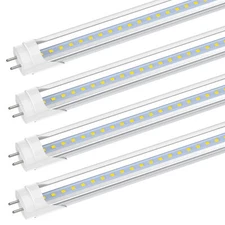 JESLED T8 2FT 9W LED Tube Light Bulbs G13 F17T8 24'' LED Shop Lights 6000K 4Pack