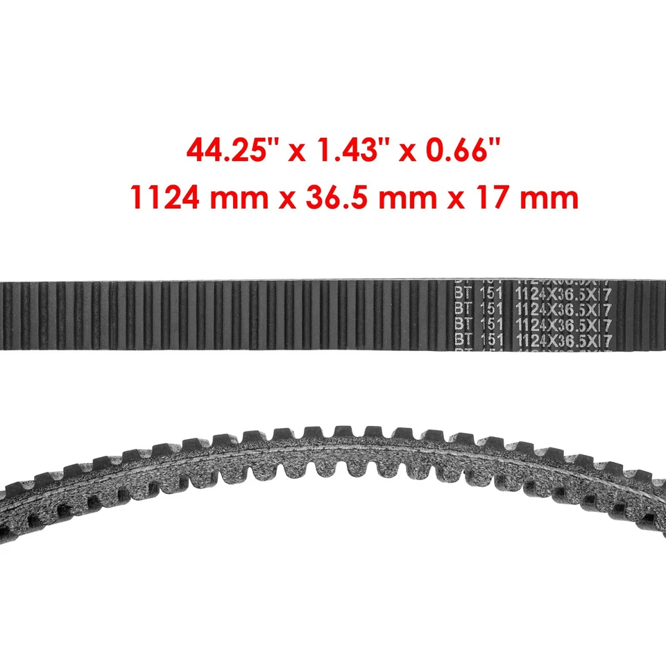 Caltric Drive Belt For Arctic Cat Xf7000 ZR7000 2014-2017 / M7000 2015-2016 - Image 2 of 4