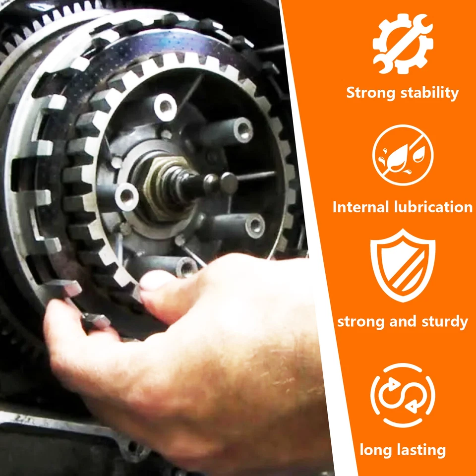 Clutch Friction Steel Plates Springs & Gasket Kit for Yamaha XT225 TTR225 TTR230 Foto 3 de 4