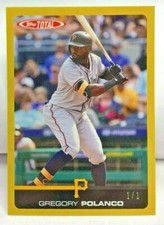 Gregory Polanco 2019 Topps Total #731C GOLD Parallel #'d 1/1  PITTSBURGH PIRATES