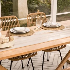 10ft Chiffon Table Runner 28 x 120 Inches Home Decor Table Runner Made of 100...