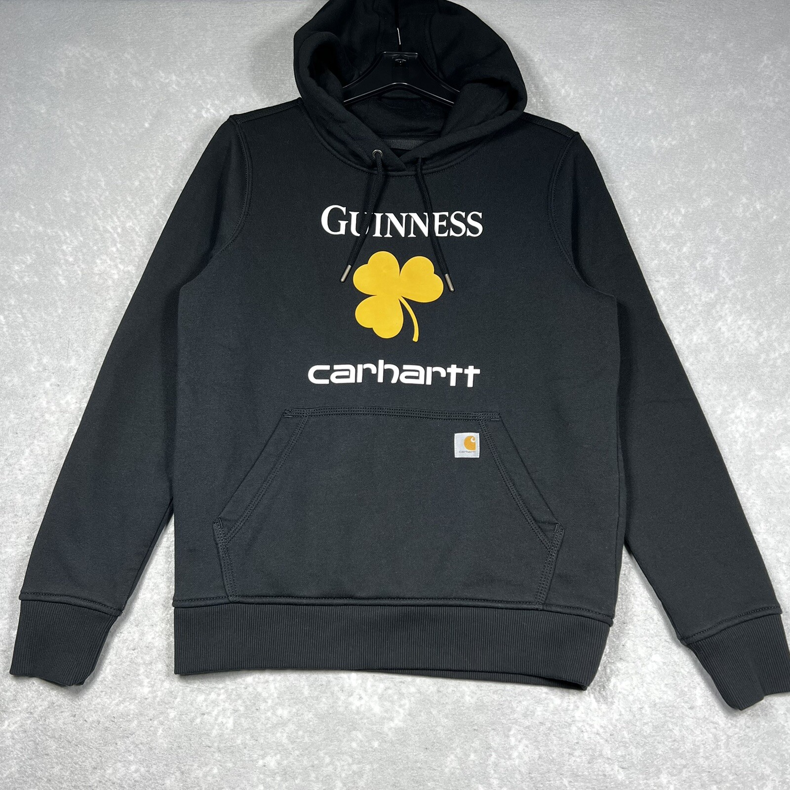 Carhartt x Guinness Shamrock Hoodie Women's Small Black Relaxed Fit  Sweatshirt | eBay
