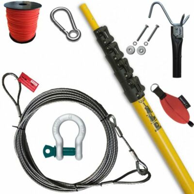 Komplettpaket ''Tree-Cut'' Fällhilfeseil / Baumzugseil DIN30754 FTF Teleskopstange