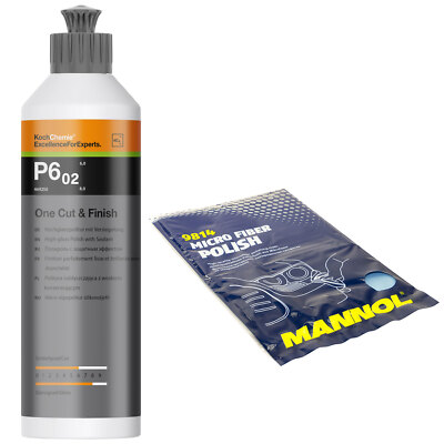 Koch Chemie Hochglanzpolitur One Cut & Finish P6.02 250 ml + 1 X Microfasertuch
