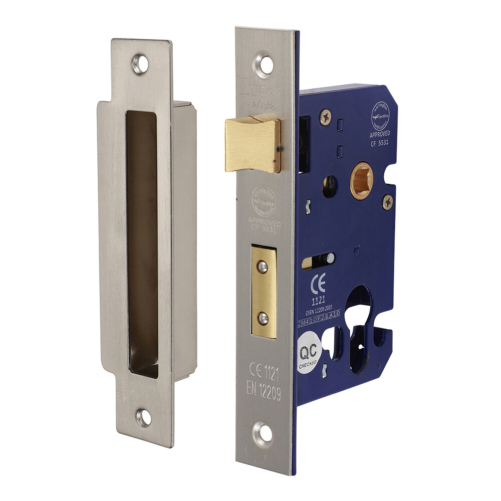 Timco Euro Sashlock - Satin Nickel - 66 case / 45.5 backset - 675020