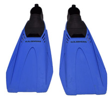 PACIFICA US DIVERS Blue Scuba Full Foot Fins Adult Medium US 6 1/2 - 8 EUR 40-41