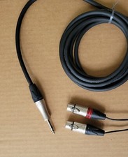 3'FT to 25'FT Mogami 2930 MICROPHONE Mic Cable Neutrik L 1/4 TRS to 2-XLR-F L-R