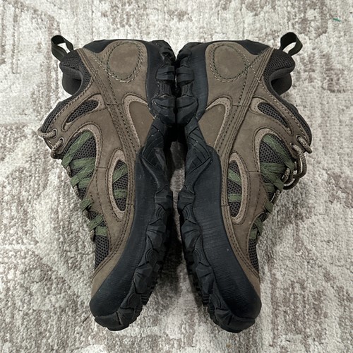 Patagonia Women’s Canteen Hiking Boots Low Shoes Size 10 Brown Green Gray Vibram - Picture 3 of 24