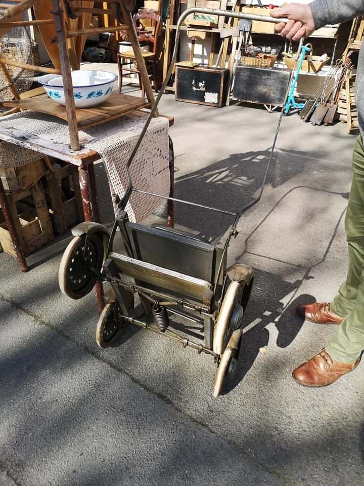 Poussette ancienne année 40/50 - Photo 3/3