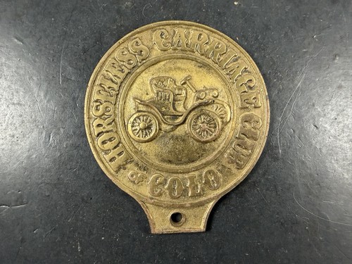 Colorado License Design Horseless Carriage Club Of Colorado License Plate Topper | eBay
