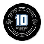 Pavel Bure Vancouver Canucks #10 Jersey Retirement Official Game Puck