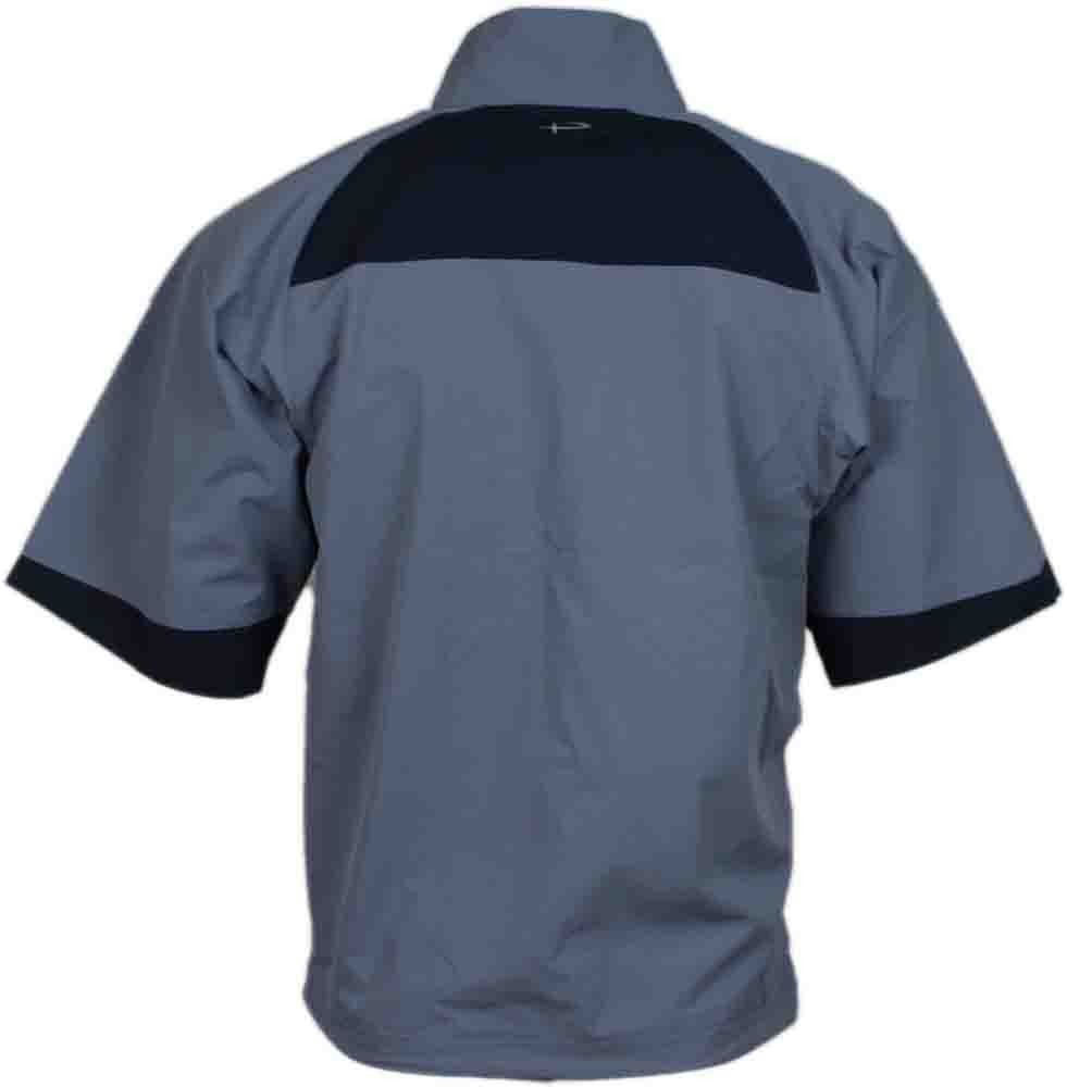 Page & Tuttle Colorblock Short Sleeve HalfZip Windbreaker Pullover Mens Size M