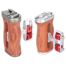 Upgraded Camera Cage Wooden Handle Adjustable 1/4inch Thread Mount Accessories