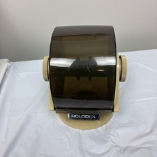 Vintage Rolodex Swivel Base File SW-24C Covered Rotary Card File Black USED