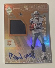 2018 Panini Phoenix Rookie Jersey Autograph #RJA-MG Michael Gallup Rc Auto /125