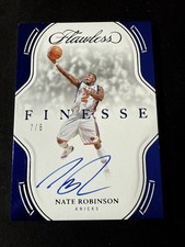 2024-25 Panini Flawless Nate Robinson Finesse Signatures Blue Auto #/8 Knicks