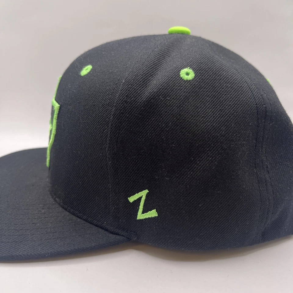 Dallas Stars Blackout Verde Borde SnapBack Sombrero Urbano Streetwear Gorra Zephyr Foto 3 de 4