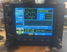 Garmin 530W GPS/NAV/COM 28V PN 011-01064-45 No Tray Or Backplate - Current SW